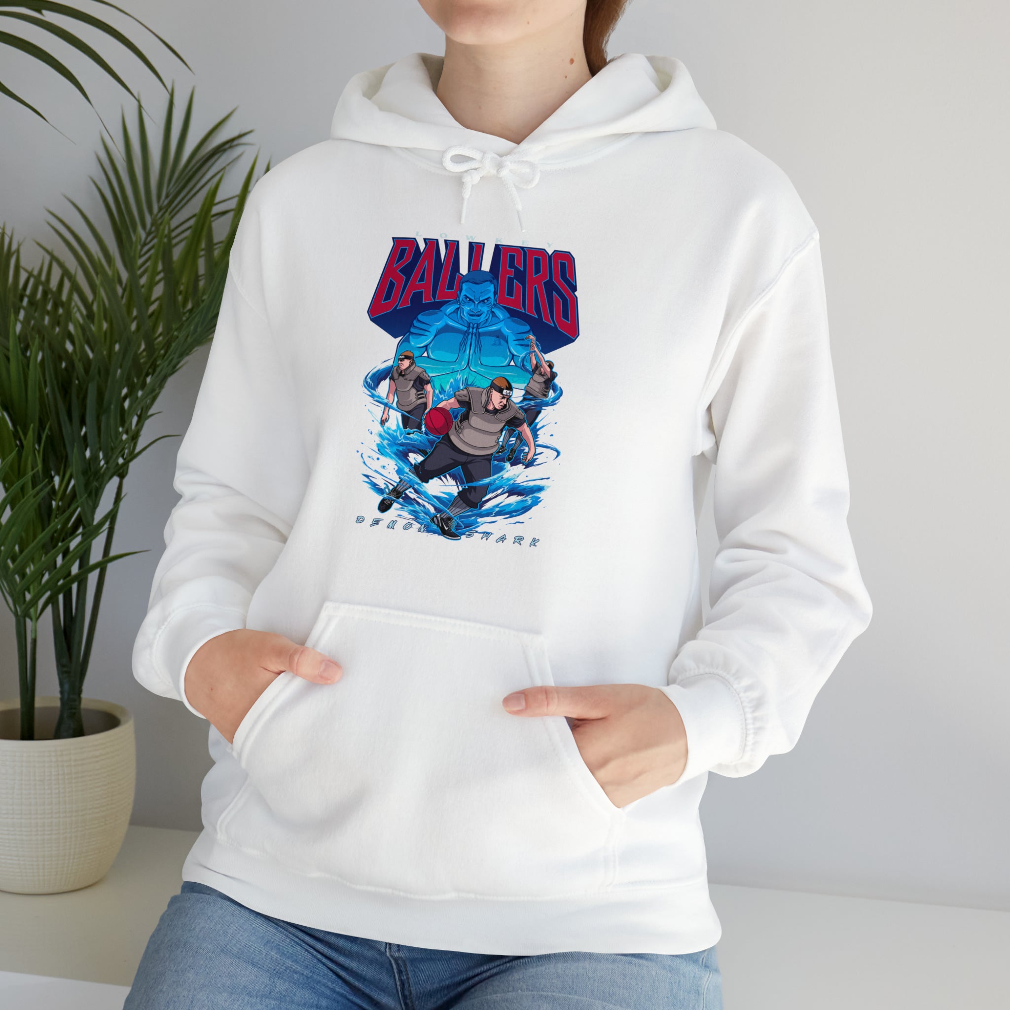 Demon Shark Unisex Heavy Blend™ Hooded Sweatshirt - New Generation Ts