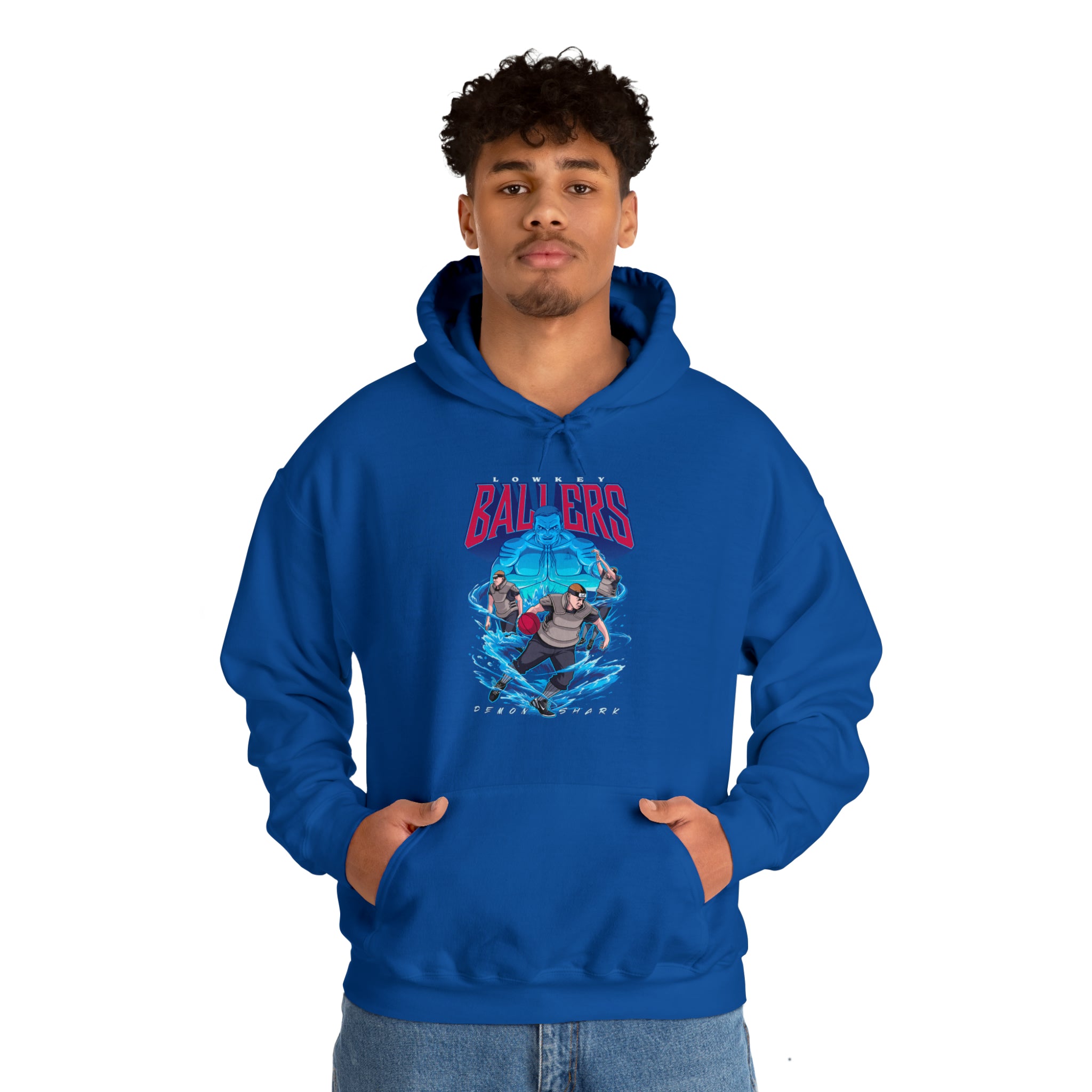 Demon Shark Unisex Heavy Blend™ Hooded Sweatshirt - New Generation Ts