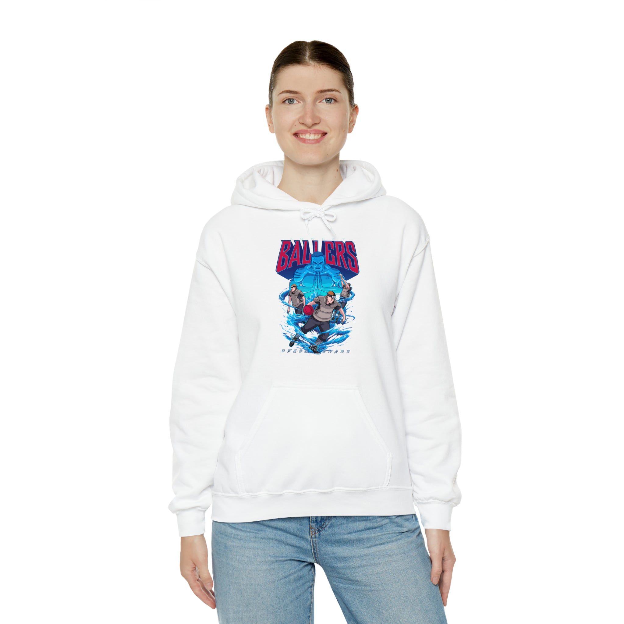 Demon Shark Unisex Heavy Blend™ Hooded Sweatshirt - New Generation Ts