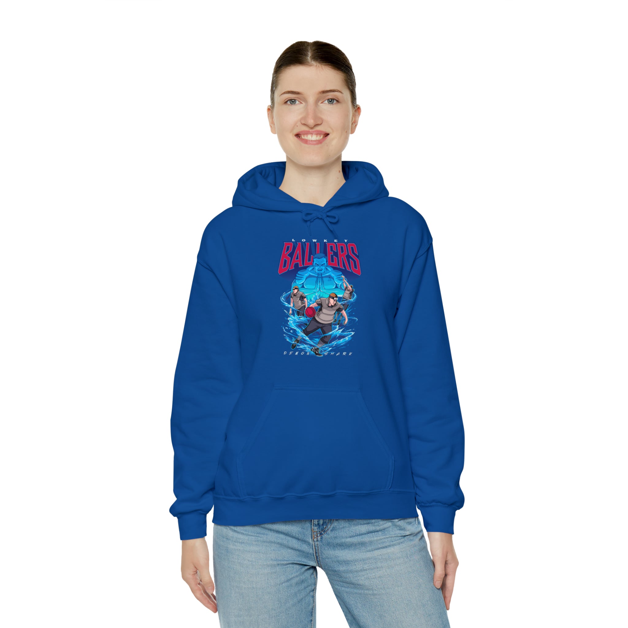 Demon Shark Unisex Heavy Blend™ Hooded Sweatshirt - New Generation Ts