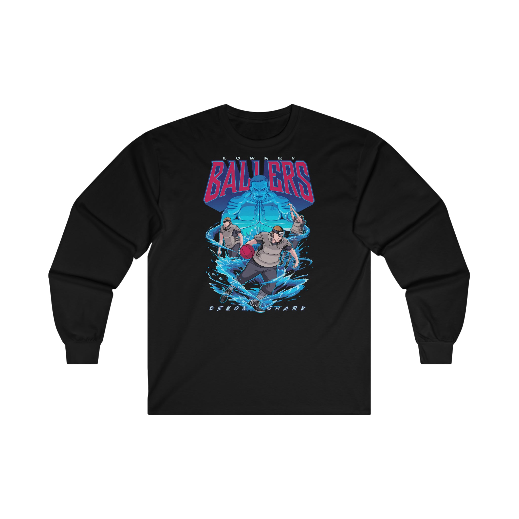 Demon Shark Ultra Cotton Long Sleeve Tee - New Generation Ts