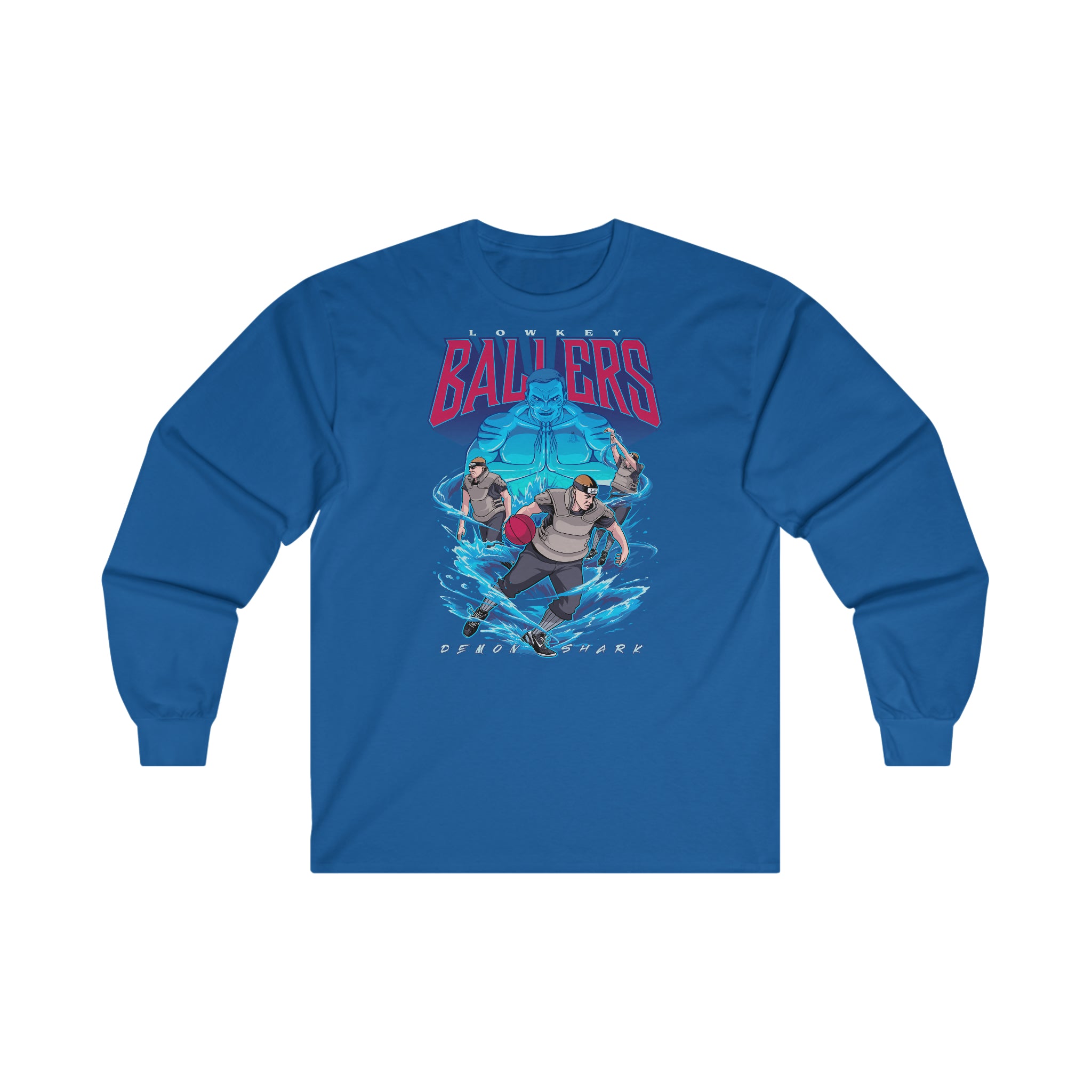 Demon Shark Ultra Cotton Long Sleeve Tee - New Generation Ts