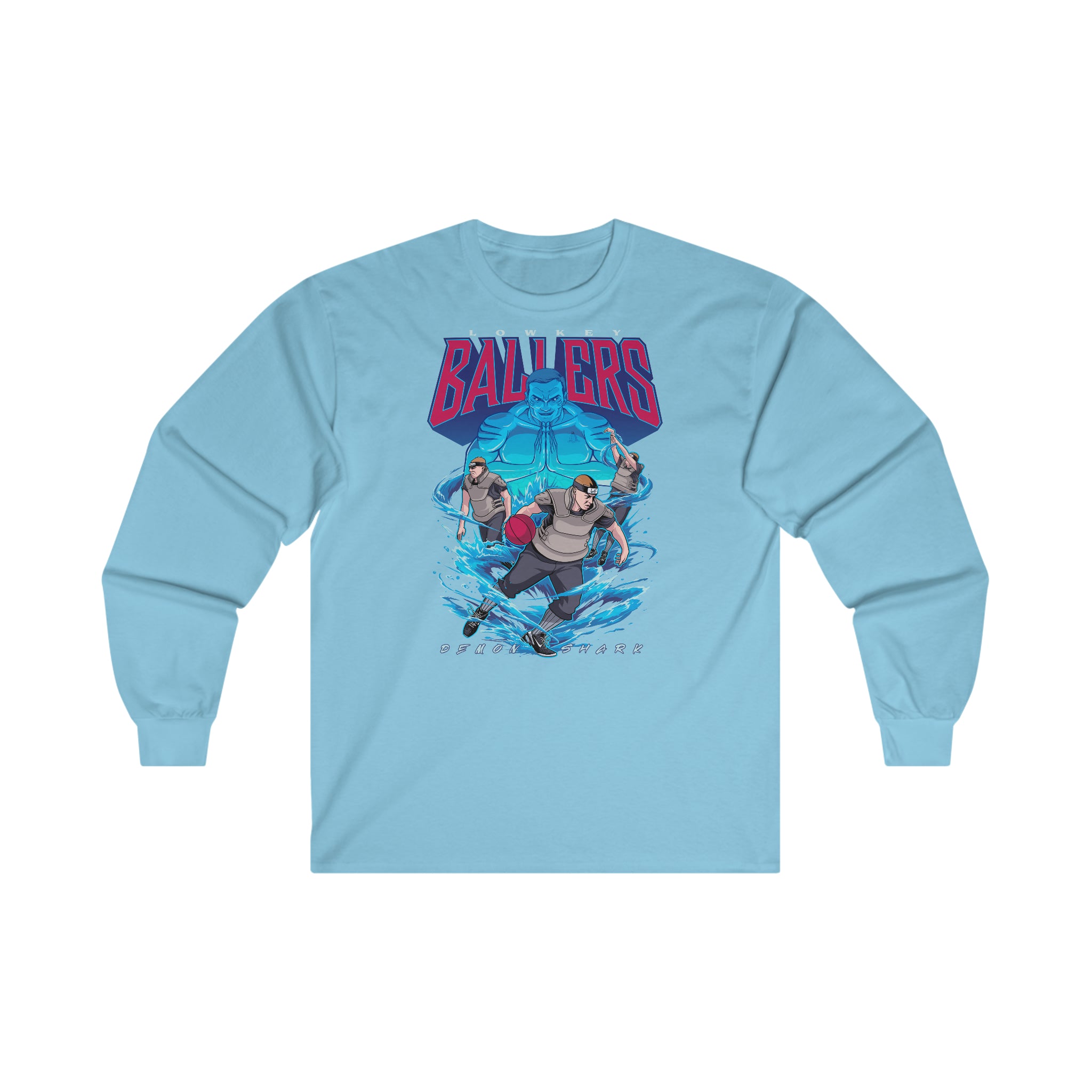 Demon Shark Ultra Cotton Long Sleeve Tee - New Generation Ts