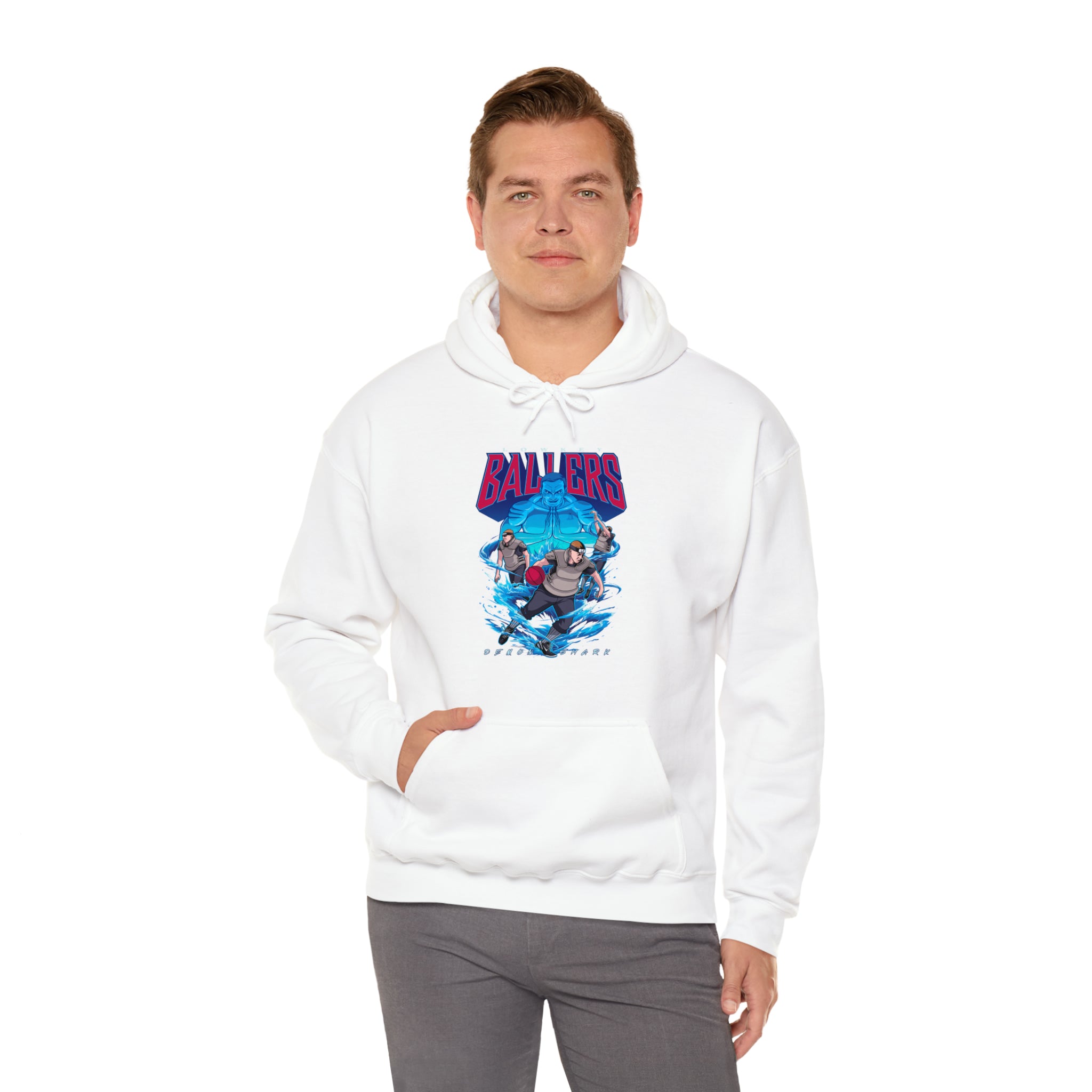 Demon Shark Unisex Heavy Blend™ Hooded Sweatshirt - New Generation Ts