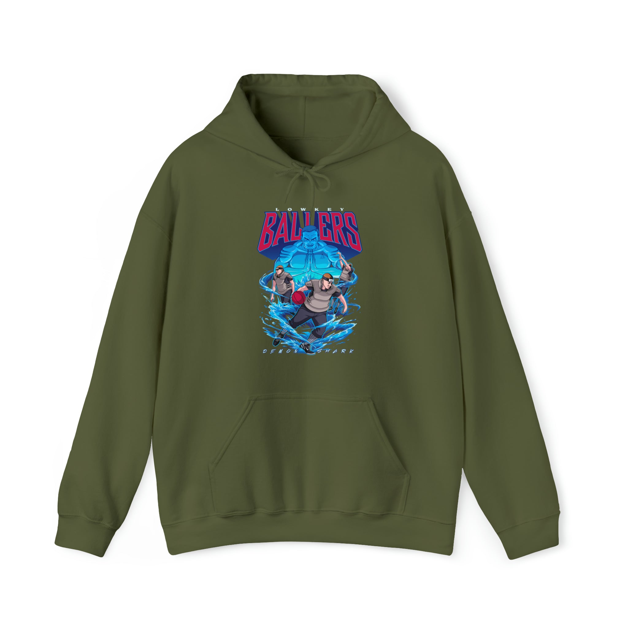 Demon Shark Unisex Heavy Blend™ Hooded Sweatshirt - New Generation Ts