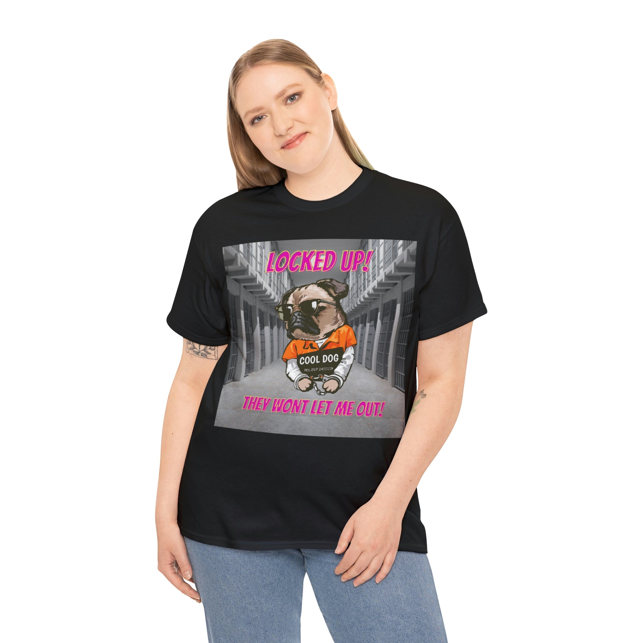 Jail Pug Unisex Heavy Cotton Tee - New Generation Ts