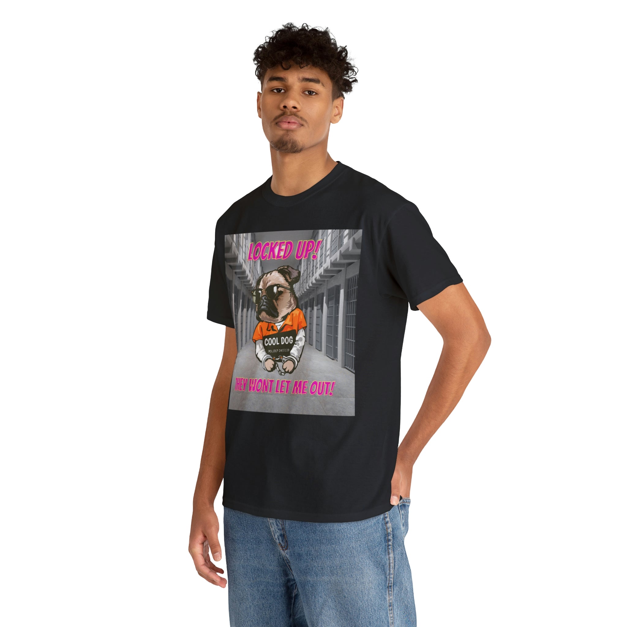 Jail Pug Unisex Heavy Cotton Tee - New Generation Ts