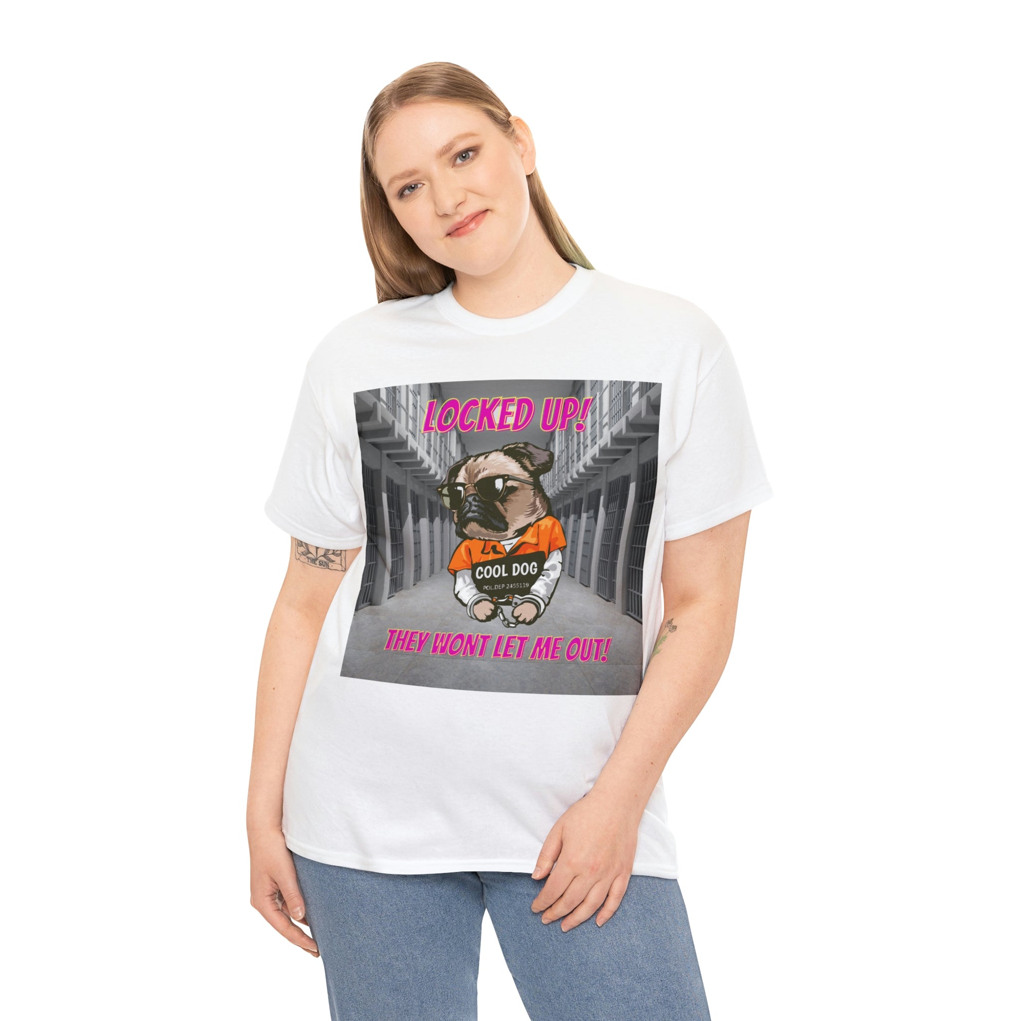 Jail Pug Unisex Heavy Cotton Tee - New Generation Ts