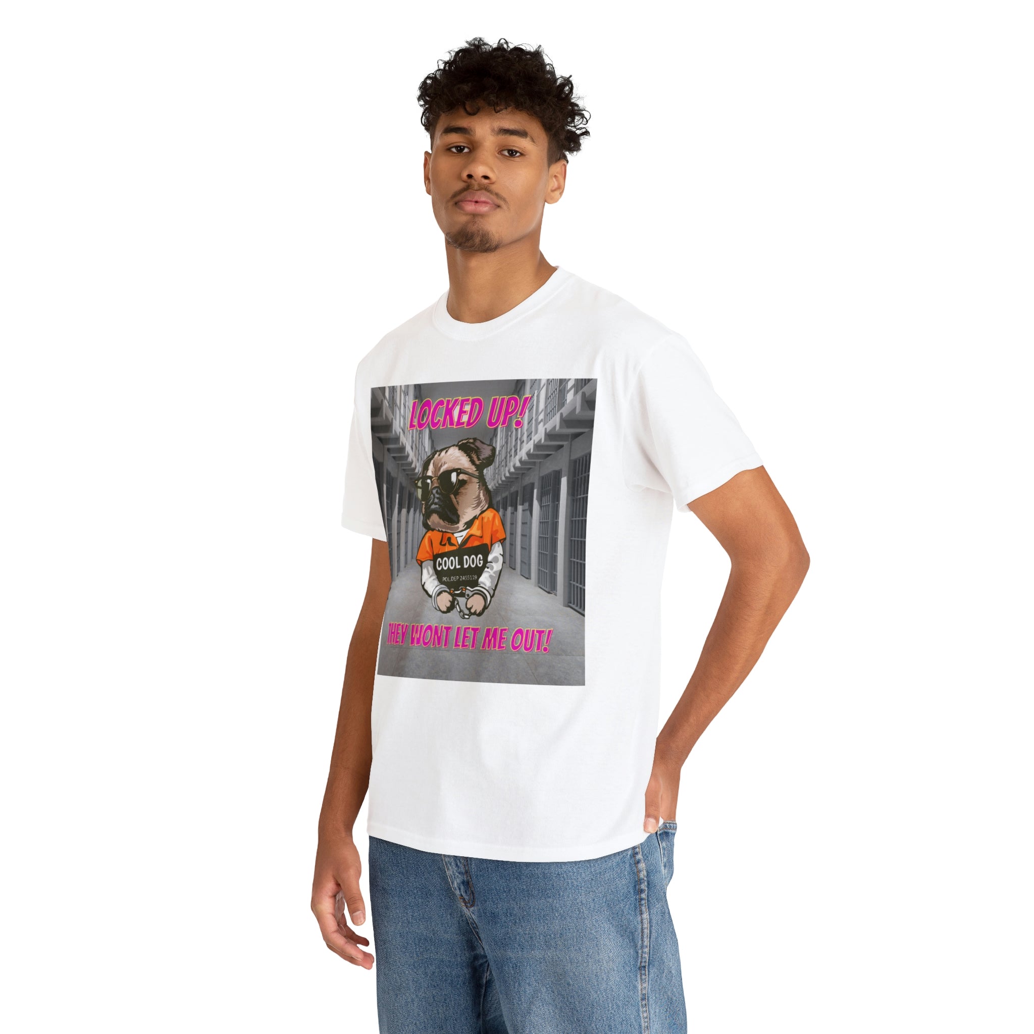 Jail Pug Unisex Heavy Cotton Tee - New Generation Ts