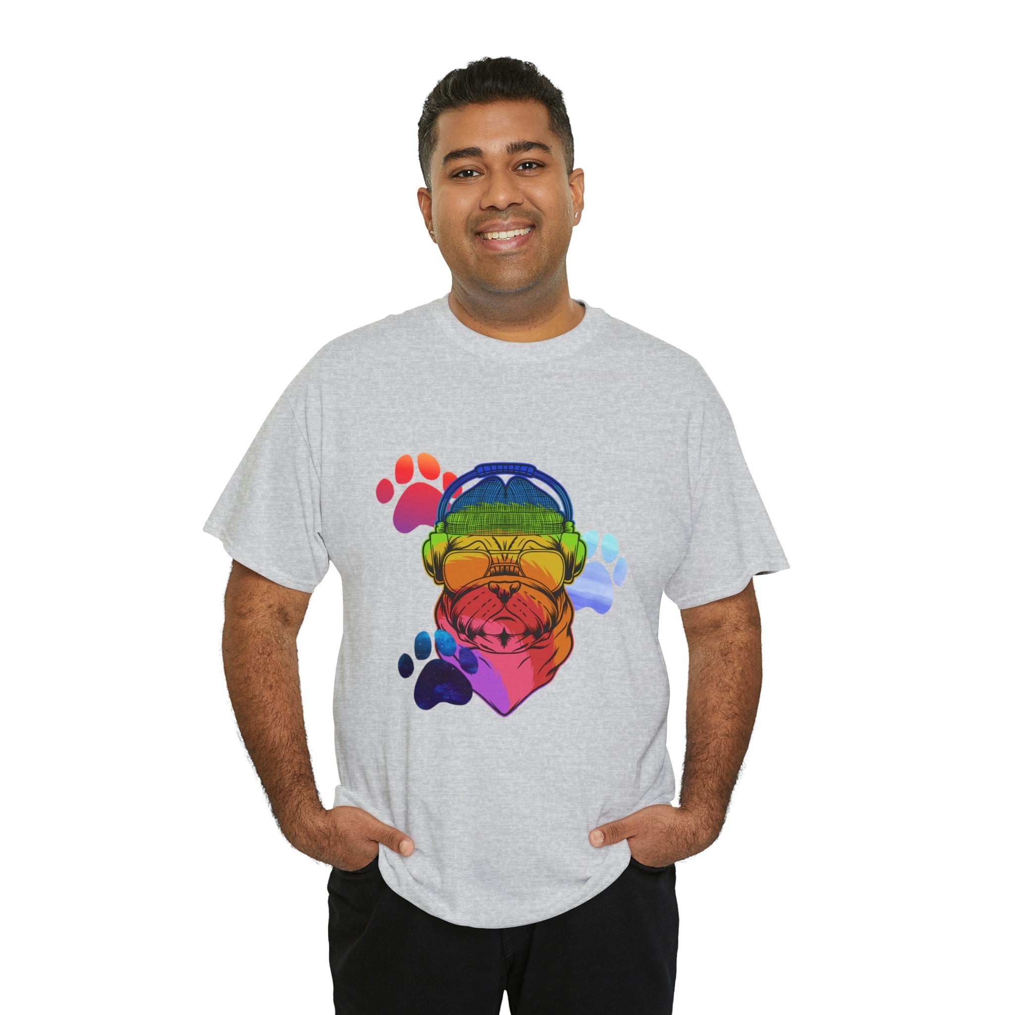 Rainbow Pug Unisex Heavy Cotton Tee - New Generation Ts