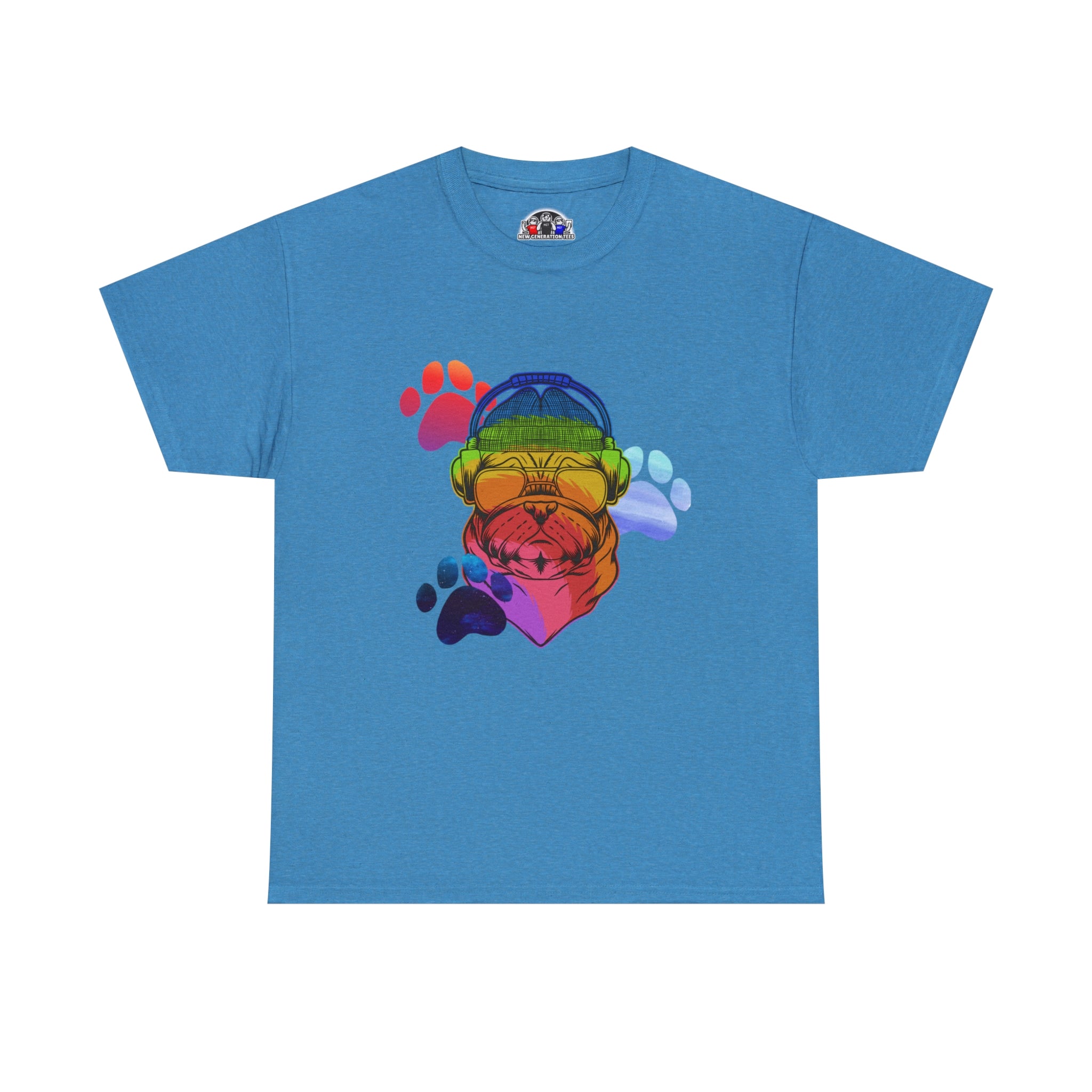 Rainbow Pug Unisex Heavy Cotton Tee - New Generation Ts