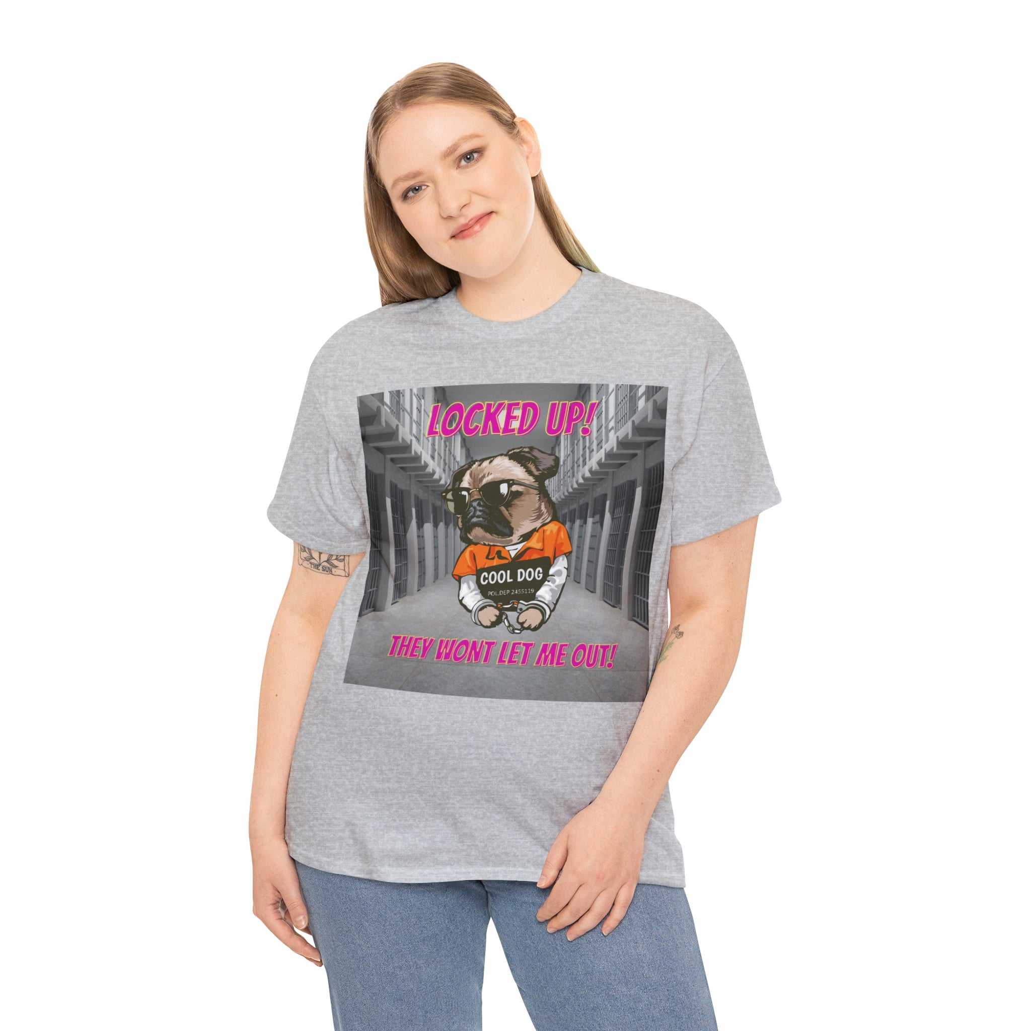 Jail Pug Unisex Heavy Cotton Tee - New Generation Ts