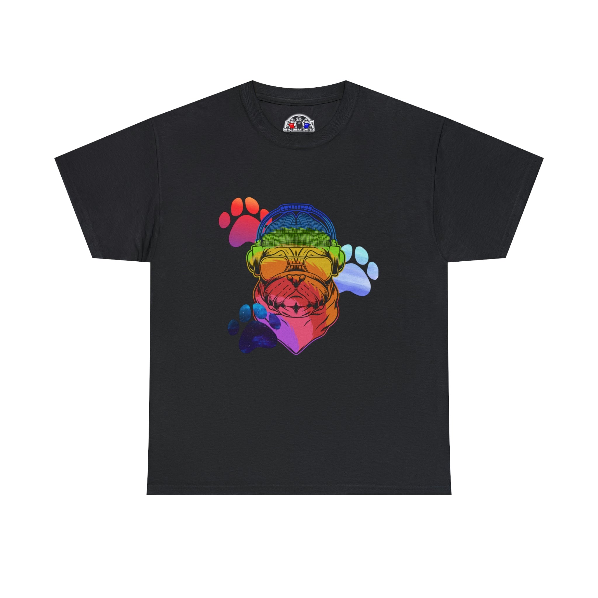 Rainbow Pug Unisex Heavy Cotton Tee - New Generation Ts