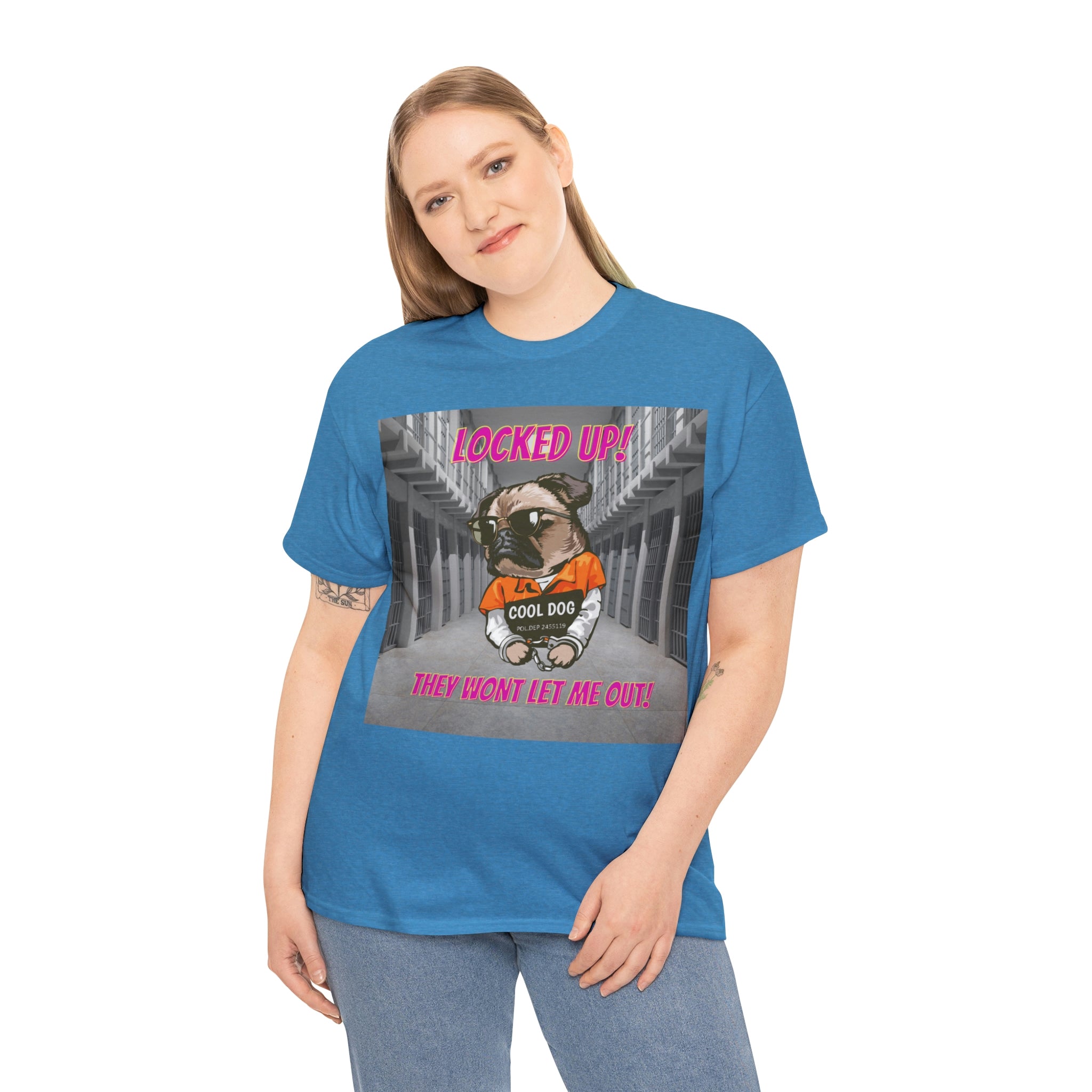 Jail Pug Unisex Heavy Cotton Tee - New Generation Ts