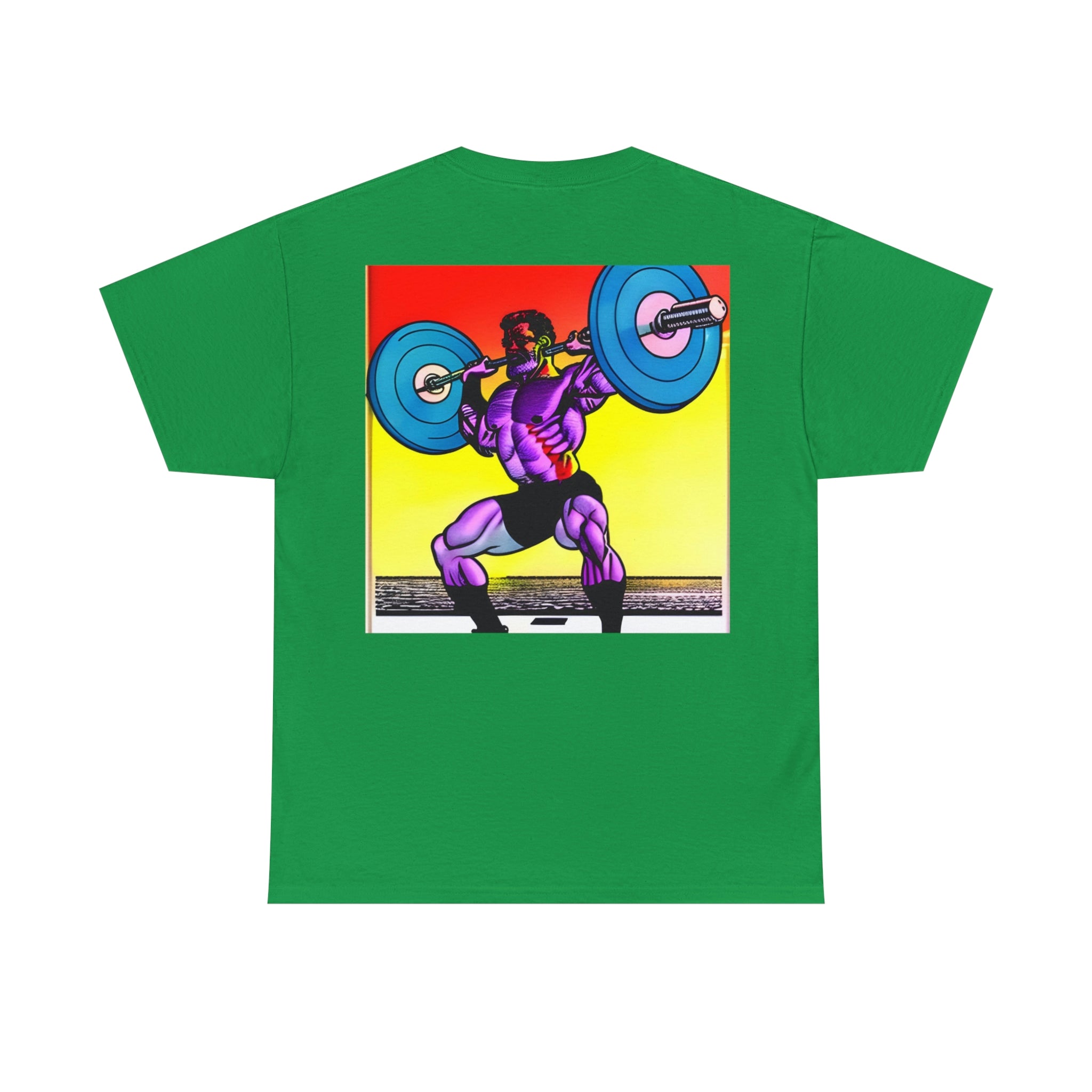 Retro Power Squat Unisex Heavy Cotton Tee - New Generation Ts